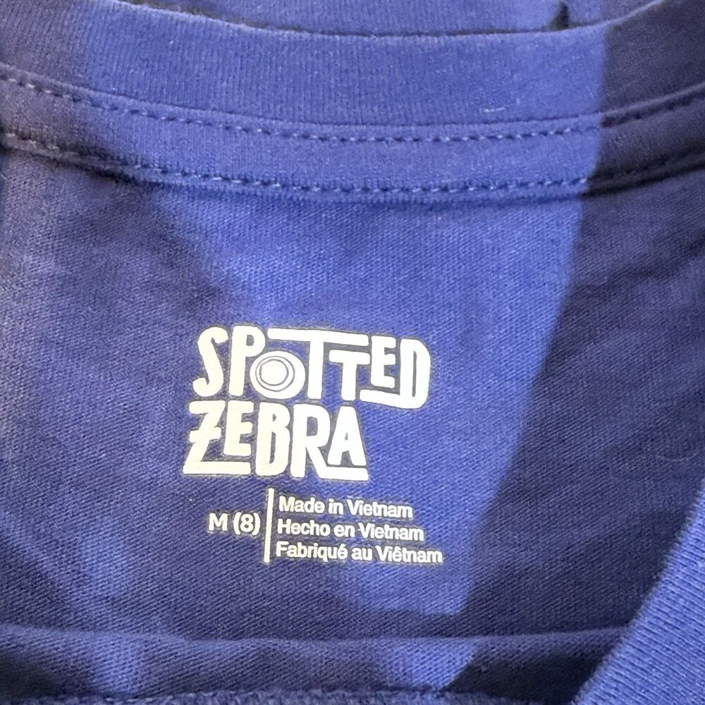 Spotted Zebra Girls Genius Short-Sleeve T-Shirts Crew Neck Top Blue Size M -8 - Picture 9 of 9